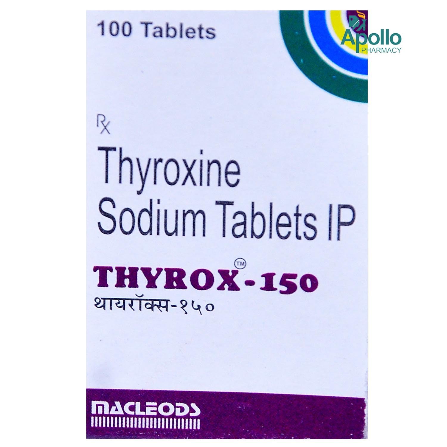 Thyrox-150 Tablet 100's, Pack of 1 TABLET Thyrox-150 Tablet 100's, Pack of 1 TABLET