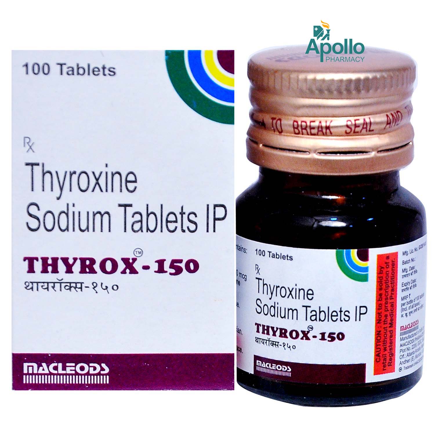 Thyrox-150 Tablet 100's, Pack of 1 TABLET Thyrox-150 Tablet 100's, Pack of 1 TABLET