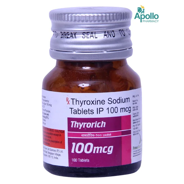 Thyrorich 100mcg Tablet 100's, Pack of 1 TABLET