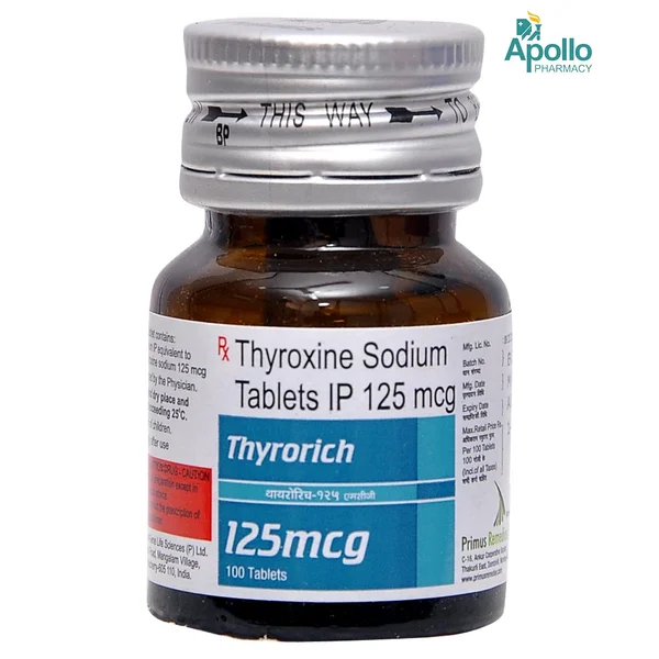 Thyrorich 125 Tablet 100's, Pack of 1 TABLET