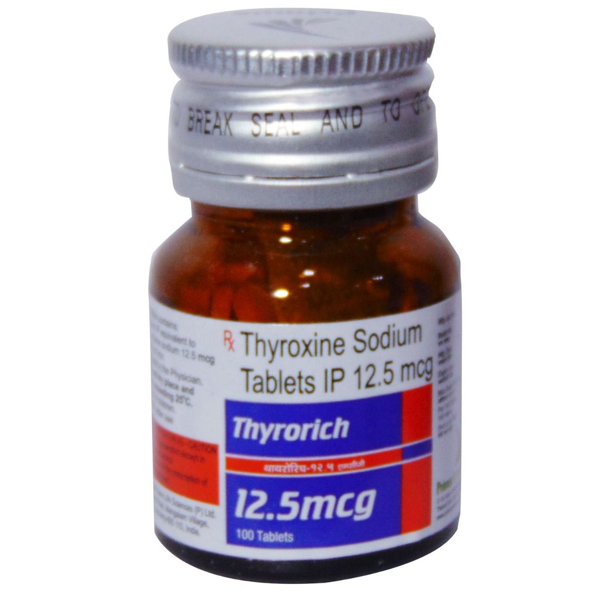 Buy Thyrorich 12.5mcg Tablet 100's Online