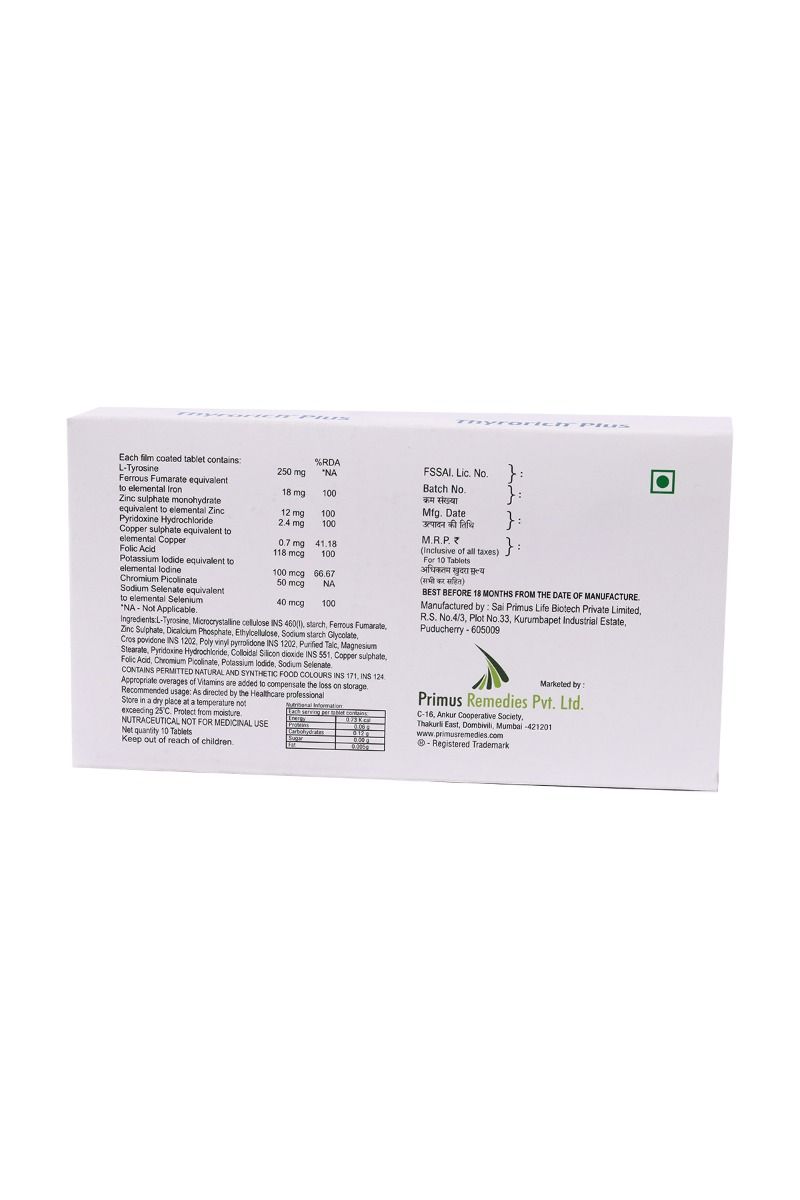 Thyrorich Plus Tablet 10's, Pack of 10 S