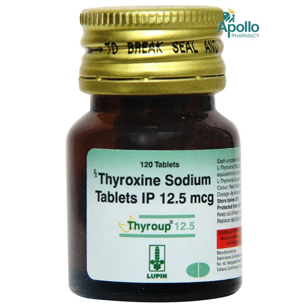 Thyroup 12.5 mcg Tablet 120's, Pack of 1 TABLET