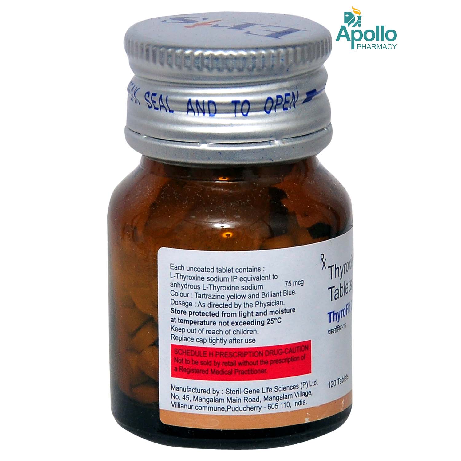 Thyrofit 75 mcg Tablet 120's, Pack of 1 Thyrofit 75 mcg Tablet 120's, Pack of 1