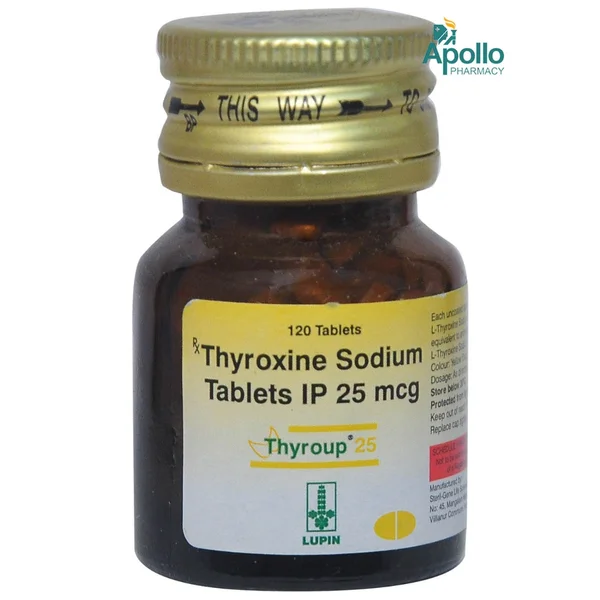Thyroup 25 mcg Tablet 120's, Pack of 1 TABLET