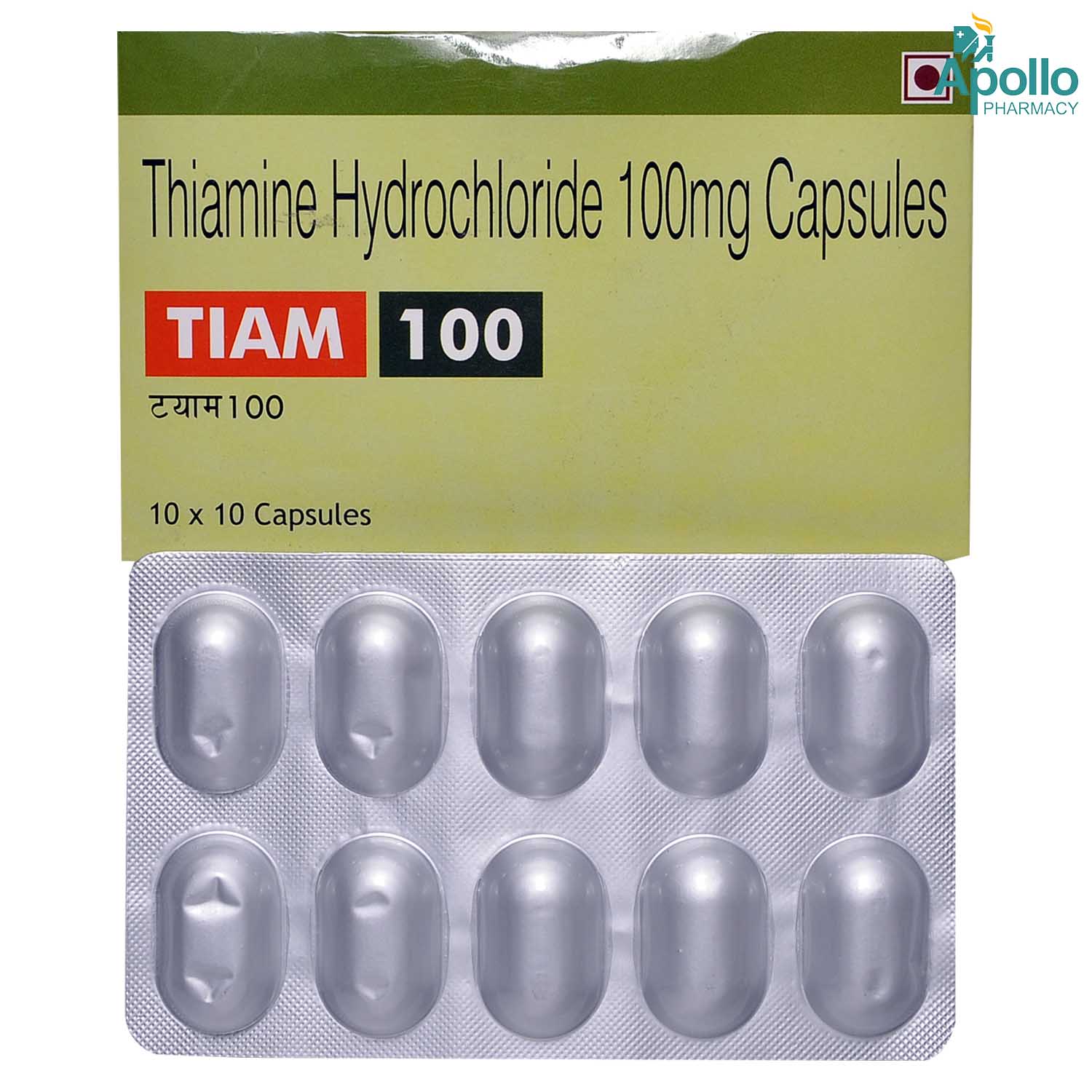 Buy Tiam 100 Capsule 10's Online