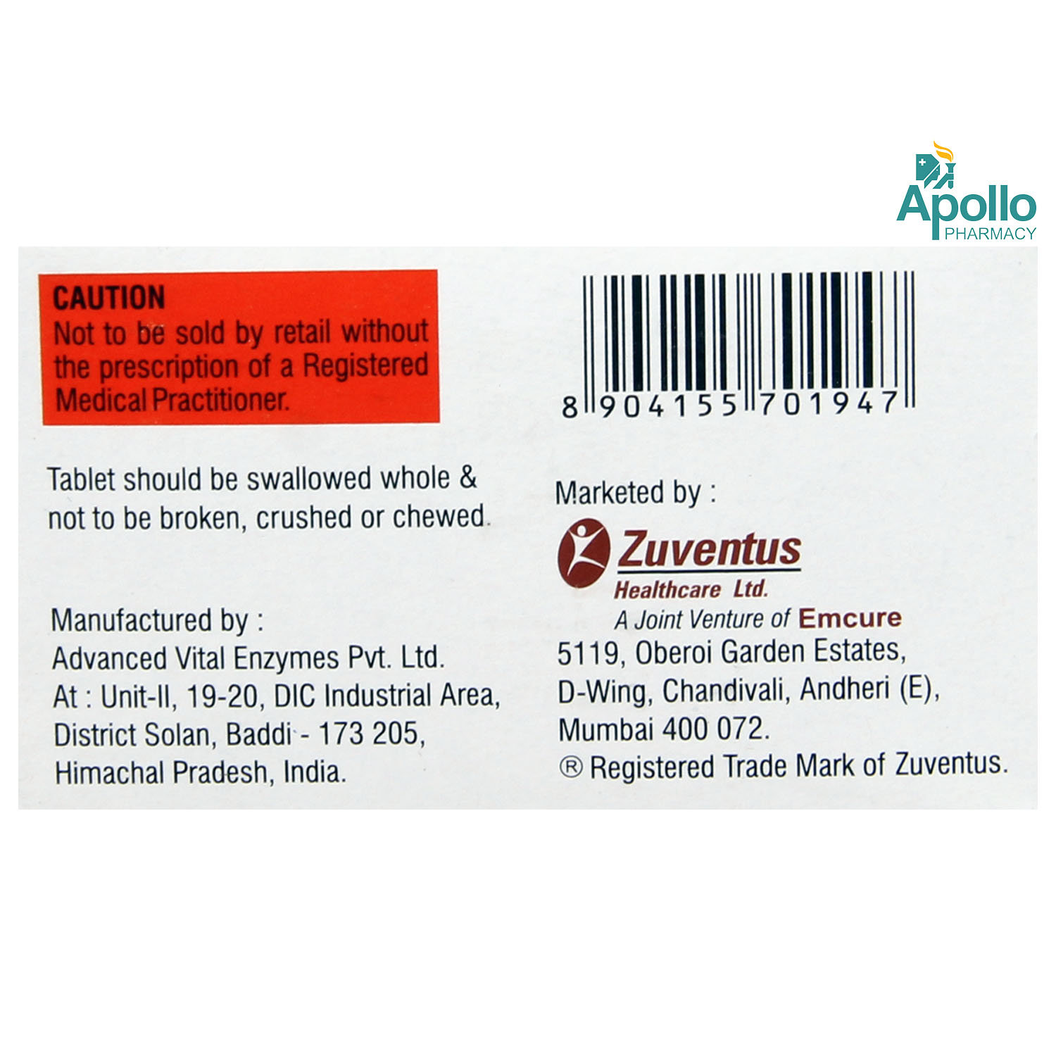 Tibrolin Tablet 10's, Pack of 10 Tibrolin Tablet 10's, Pack of 10