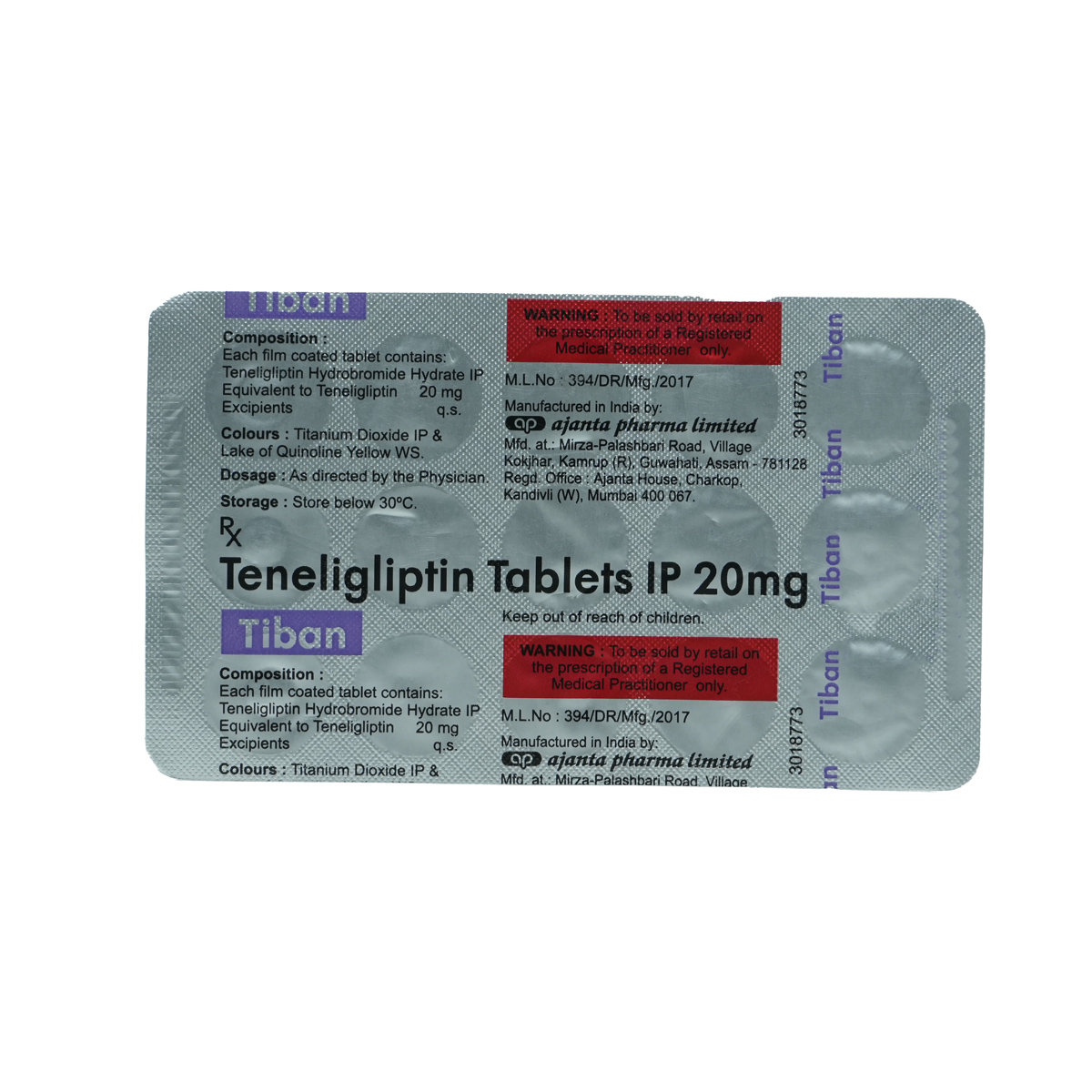 Tiban Tablets 10's Tiban Tablets 10's