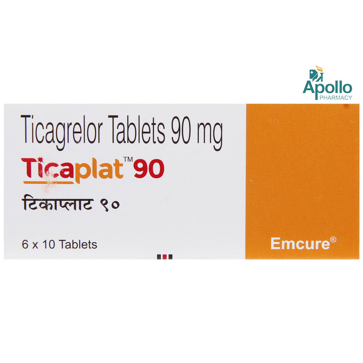 Buy Ticaplat 90mg Tablet 10's Online