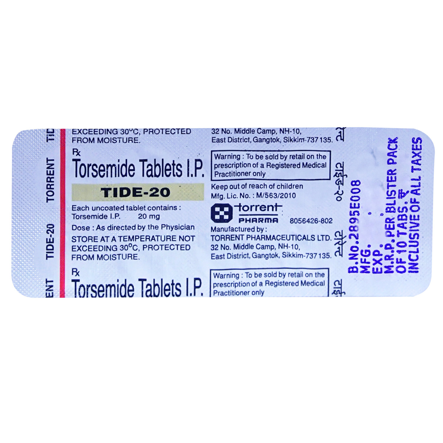 Tide-20 Tablet 10's, Pack of 10 TABLETS Tide-20 Tablet 10's, Pack of 10 TABLETS