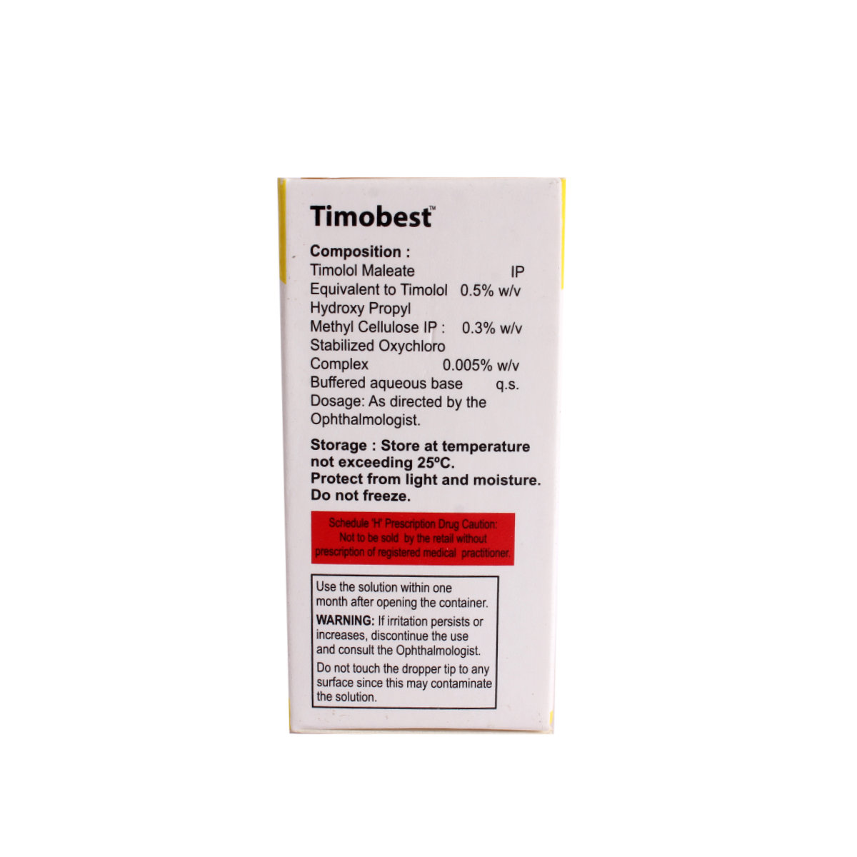 Timobest Eye Drops 5 ml, Pack of 1 EYE DROPS Timobest Eye Drops 5 ml, Pack of 1 EYE DROPS
