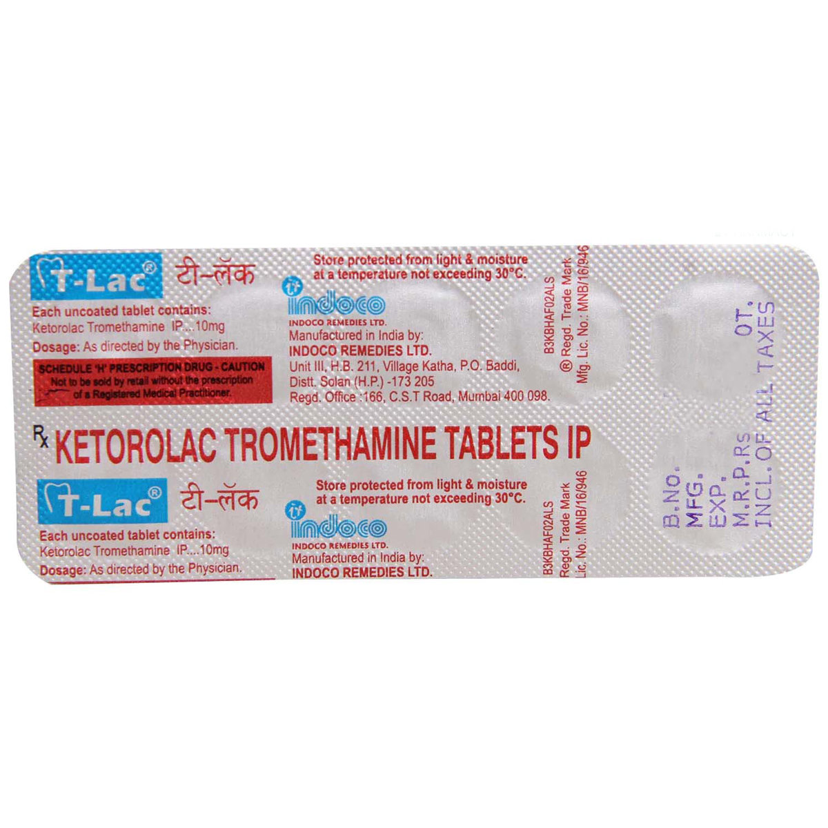 T-Lac 10 mg Tablet 10's, Pack of 10 TabletS T-Lac 10 mg Tablet 10's, Pack of 10 TabletS