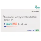 T-Mart H 40 mg/12.5 mg Tablet 15's, Pack of 15 TabletS