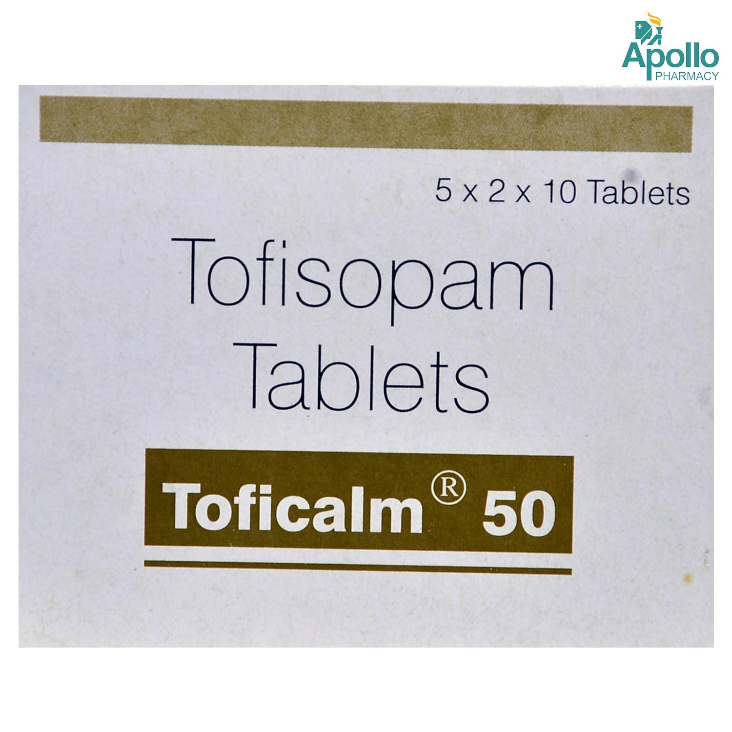 Toficalm 50 Tablet 10's, Pack of 10 TABLETS Toficalm 50 Tablet 10's, Pack of 10 TABLETS