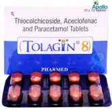 Tolagin 8 Tablet 10's, Pack of 10 TABLETS