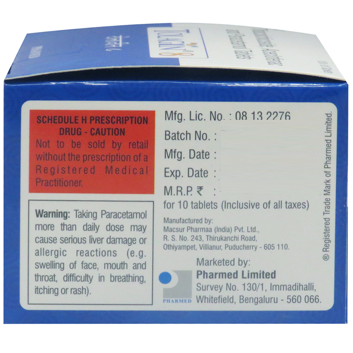 Tolagin 8 Tablet 10's, Pack of 10 Tolagin 8 Tablet 10's, Pack of 10