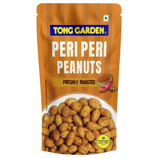 Tong Garden Freshly Roasted Peri Peri Peanuts, 65 gm, Pack of 1