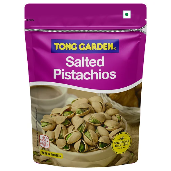 Tong Garden Salted Pistachios, 140 gm, Pack of 1