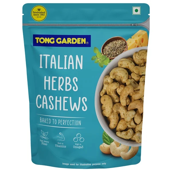Tong Garden Italian Cashews, 140 gm, Pack of 1