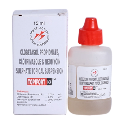 Topifort-NX Topical Suspension 15 ml, Pack of 1 Suspension