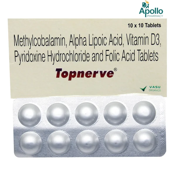 Topnerve Tablet 10's, Pack of 10 TABLETS