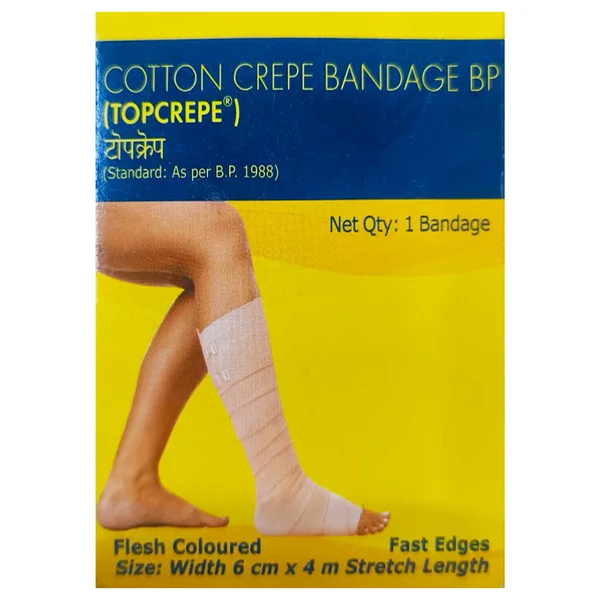 Dynamic Topcrepe Cotton Bandage 6cmx4m, 1 Count