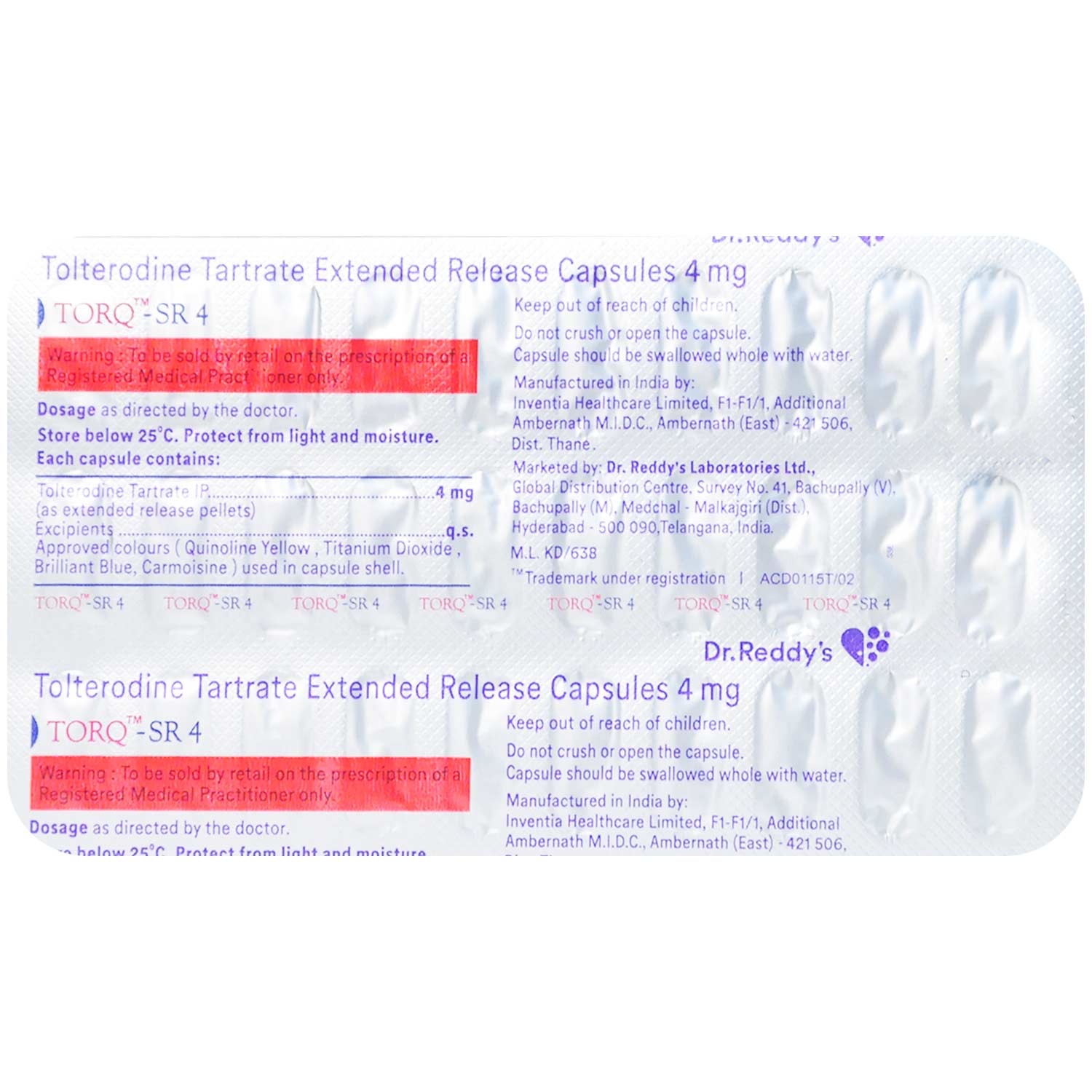 TorqSR 4 Capsule 30's Price, Uses, Side Effects, Composition Apollo Pharmacy