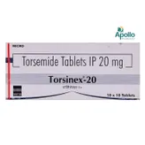 Torsinex-20 Tablet 10's, Pack of 10 TabletS