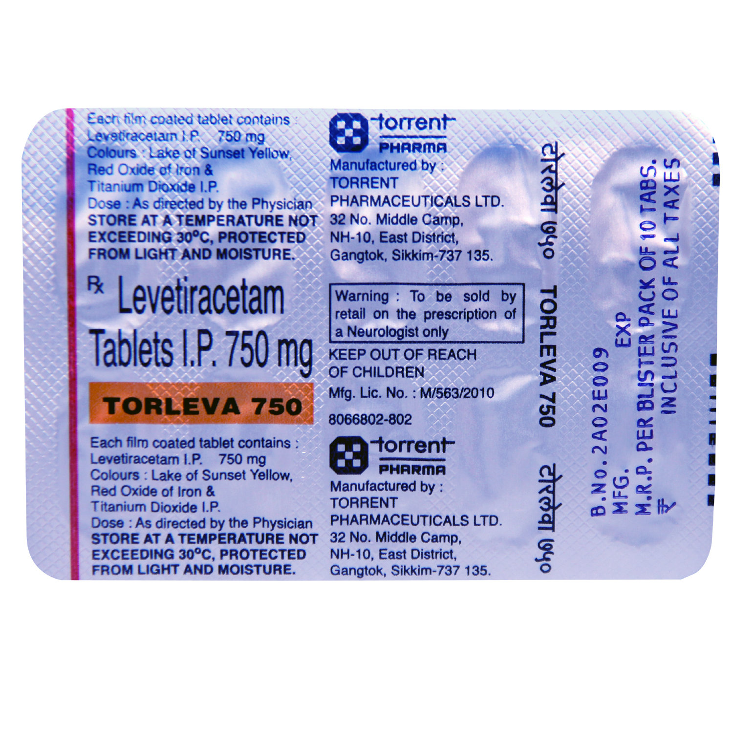 Torleva 750 Tablet 10's, Pack of 10 TABLETS Torleva 750 Tablet 10's, Pack of 10 TABLETS