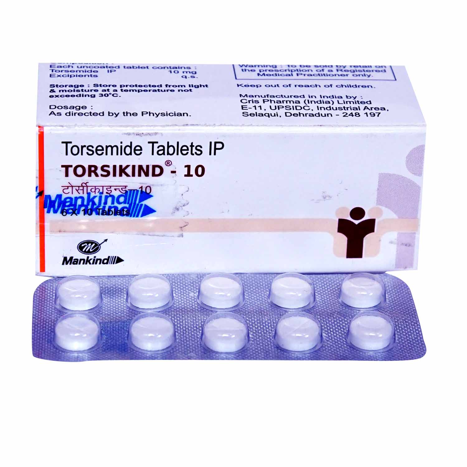TORSIKIND 10MG TABLET, Pack of 10 TABLETS TORSIKIND 10MG TABLET, Pack of 10 TABLETS