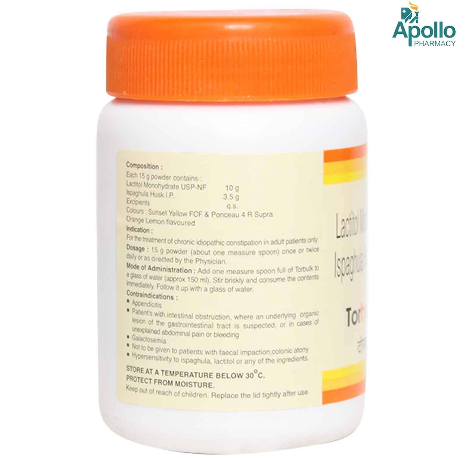 Torbulk Husk Powder 90 gm Price, Uses, Side Effects, Composition