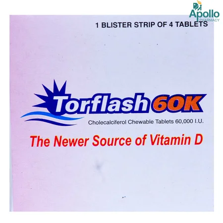 Torflash 60K Chewable Tablet 4's