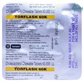 Torflash 60K Chewable Tablet 4's, Pack of 4 CHEWABLE TABLETS