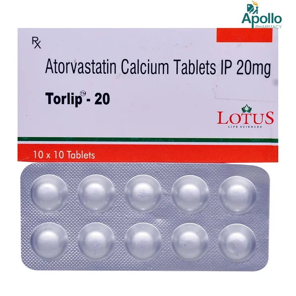 TORLIP 20MG TABLET 10'S, Pack of 10 TABLETS
