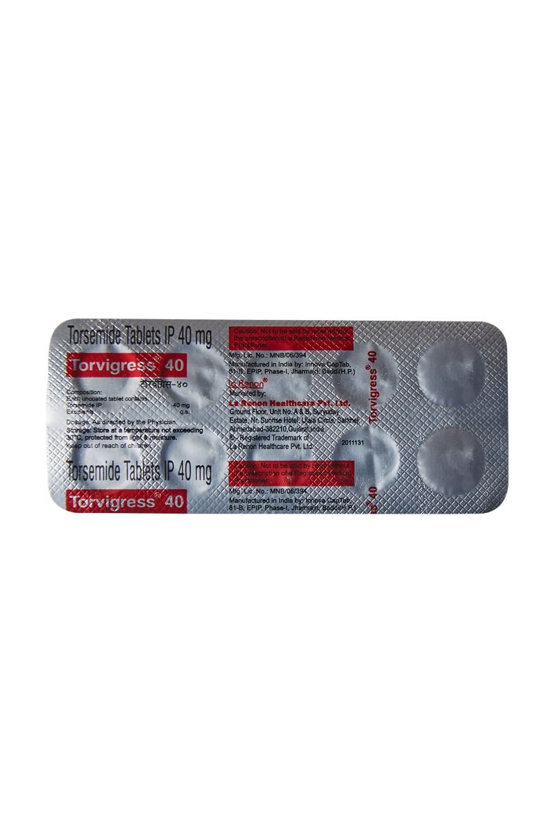 Buy Torvigress 40 mg Tablet 10's Online