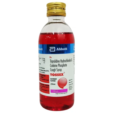 Tossex Raspberry Flavour Cough Syrup 120 ml