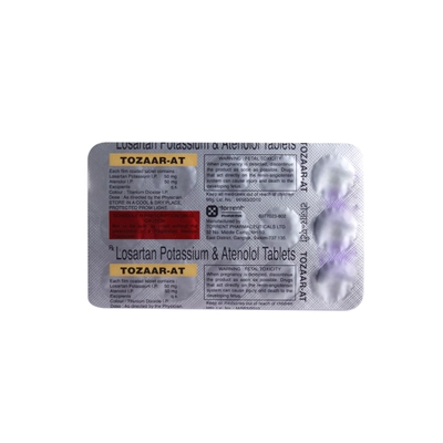 Tozaar-AT Tablet 15's, Pack of 15 TabletS