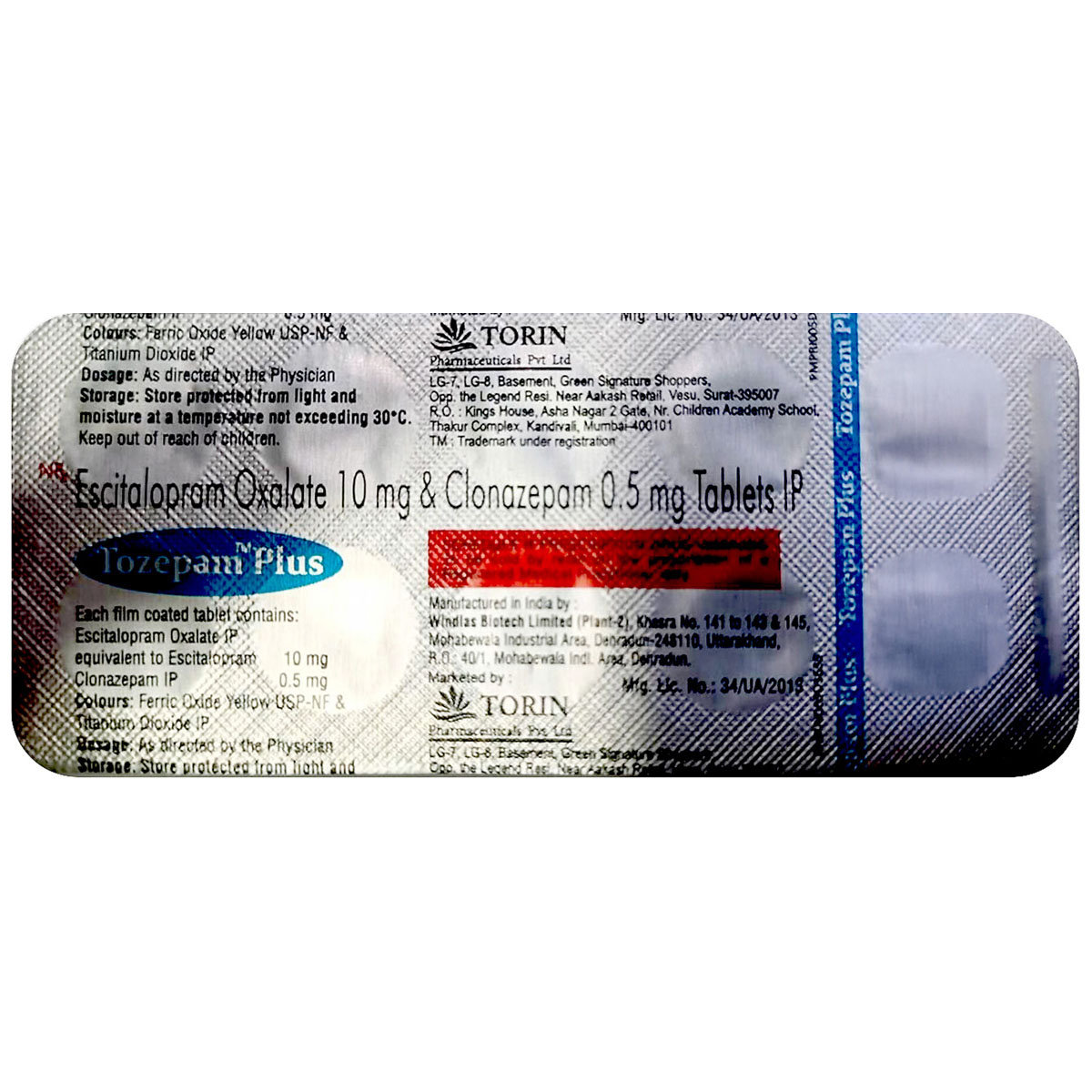 Tozepam Plus Tablet 10's, Pack of 10 Tozepam Plus Tablet 10's, Pack of 10