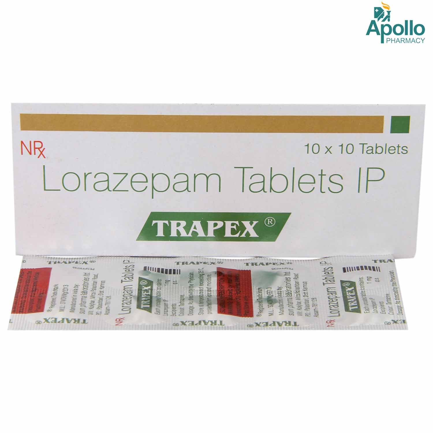 TRAPEX 1MG TABLET, Pack of 10 TABLETS TRAPEX 1MG TABLET, Pack of 10 TABLETS