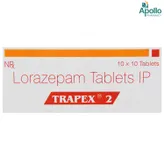 Trapex 2 Tablet 10's, Pack of 10 TABLETS