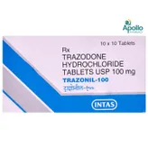 TRAZONIL 100MG TABLET, Pack of 10 TABLETS