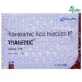 Tranemic 500 mg Injection 5 ml, Pack of 1 Injection