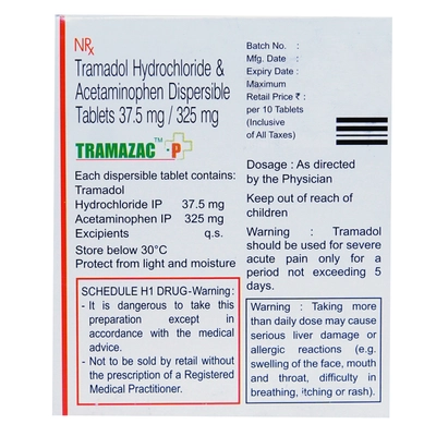 Tramazac-P Tablet 10's, Pack of 10 TABLETS