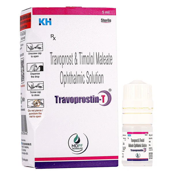 Travoprostin-T Eye Drops 5 ml, Pack of 1 EYE DROPS