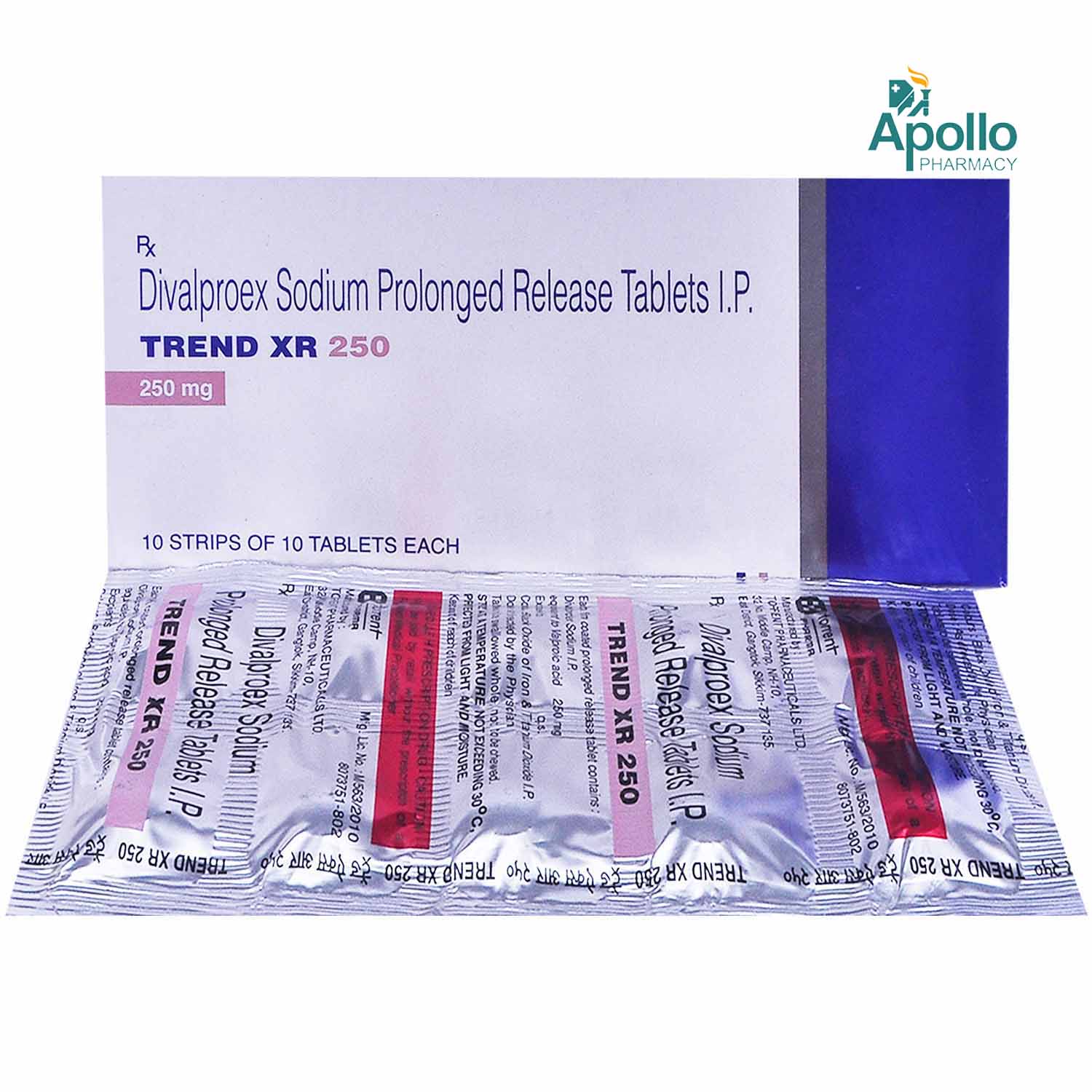 Trend XR 250 Tablet 10's, Pack of 10 TabletS Trend XR 250 Tablet 10's, Pack of 10 TabletS