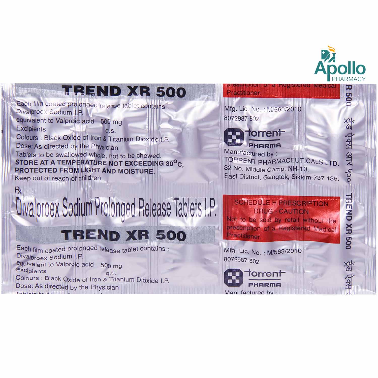 Trend XR 500 Tablet 10's, Pack of 10 TABLETS Trend XR 500 Tablet 10's, Pack of 10 TABLETS