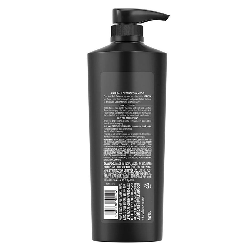 Tresemme Hair Fall Defense Shampoo, 580 ml Price, Uses, Side Effects ...