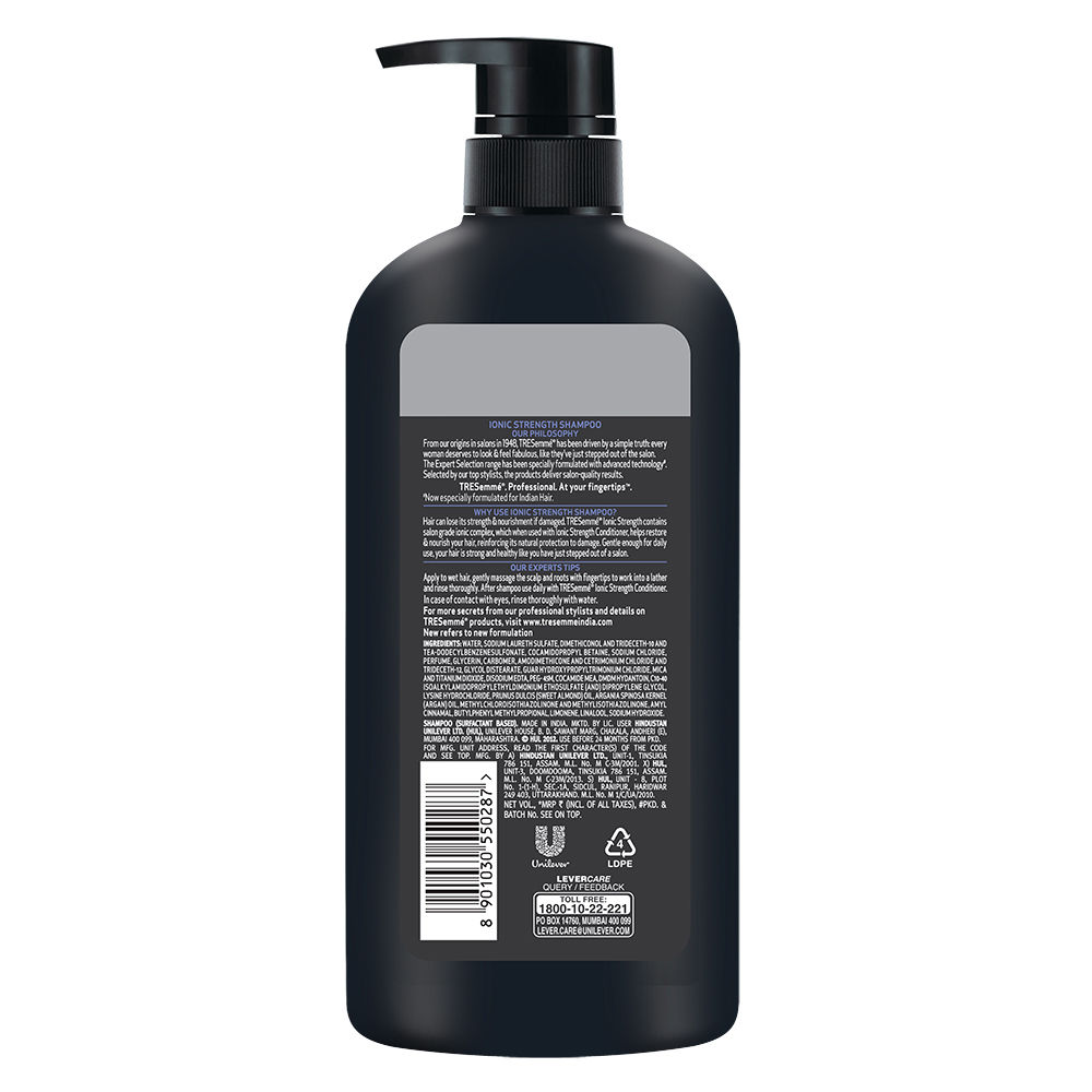 Tresemme Ionic Strength Shampoo, 580 ml Price, Uses, Side Effects ...