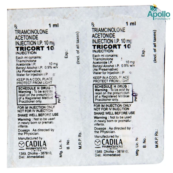 Tricort 10 mg Injection 1 ml
