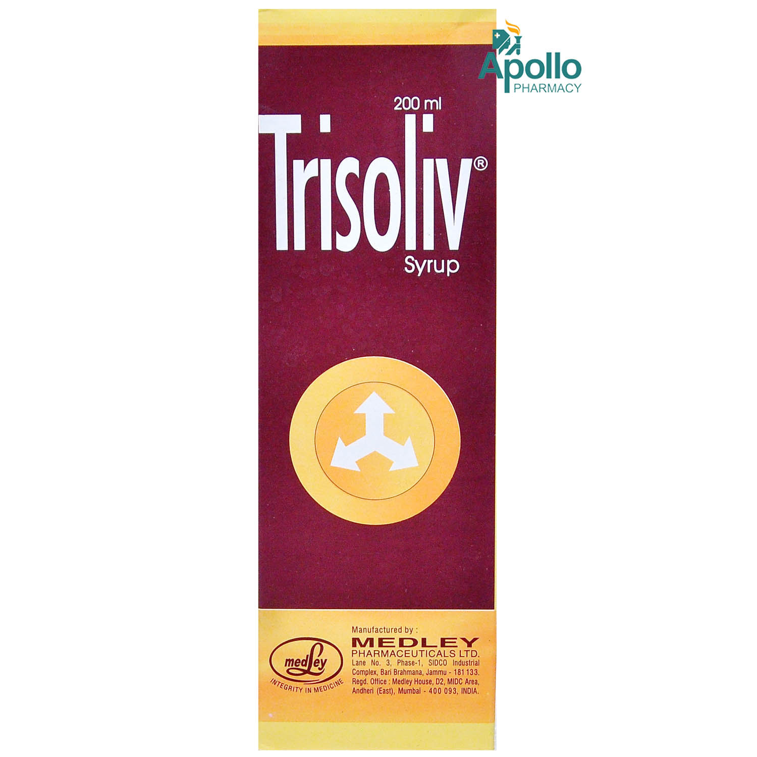 Trisoliv Syrup 200 ml, Pack of 1 SYRUP Trisoliv Syrup 200 ml, Pack of 1 SYRUP
